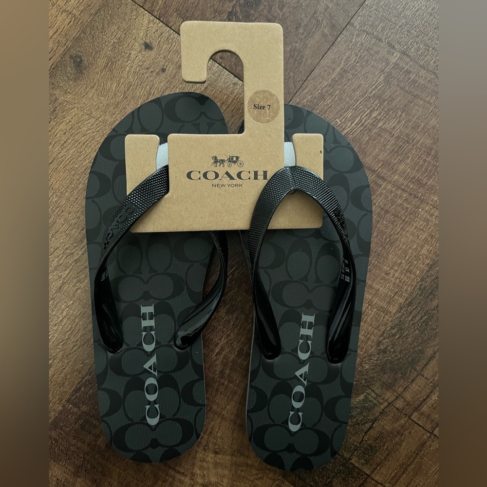 Coach flip flops